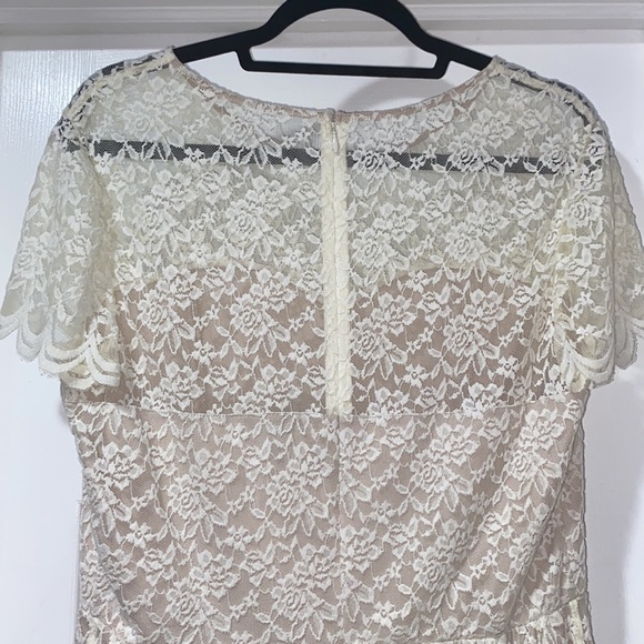 EXPRESS White Lace Dress - SIZE 12 - Picture 4 of 7